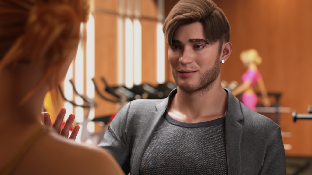 Capa oficial da visual novel Sweet Revenge, mostrando o protagonista e as personagens principais em um estilo artístico marcante.