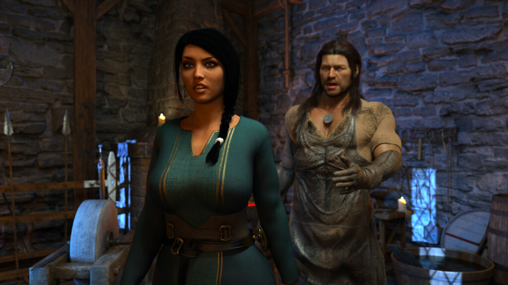 Capa principal da Visual Novel Anna's Curse, ilustrando a protagonista e o tema sobrenatural do jogo.